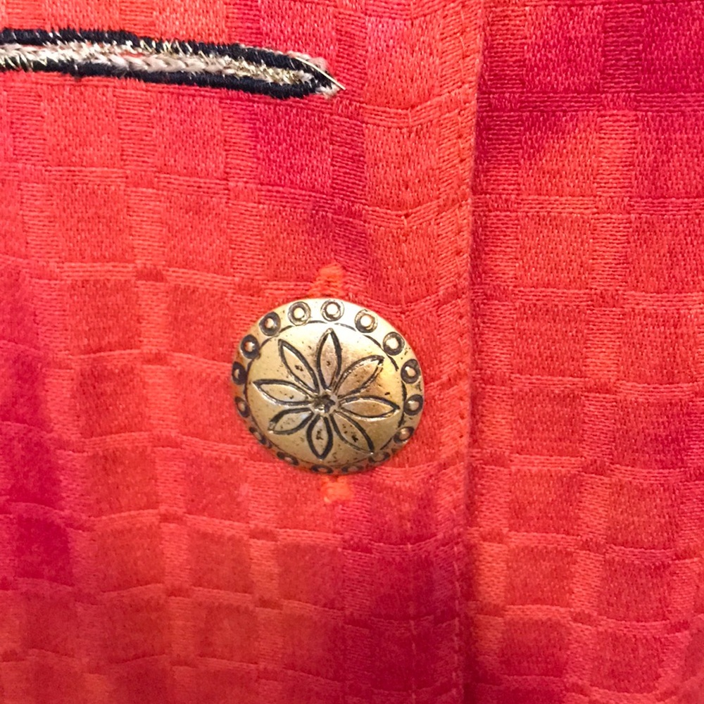 Orange Patchington Jacket! Ps Bust 41” Gorgeous! - image 6